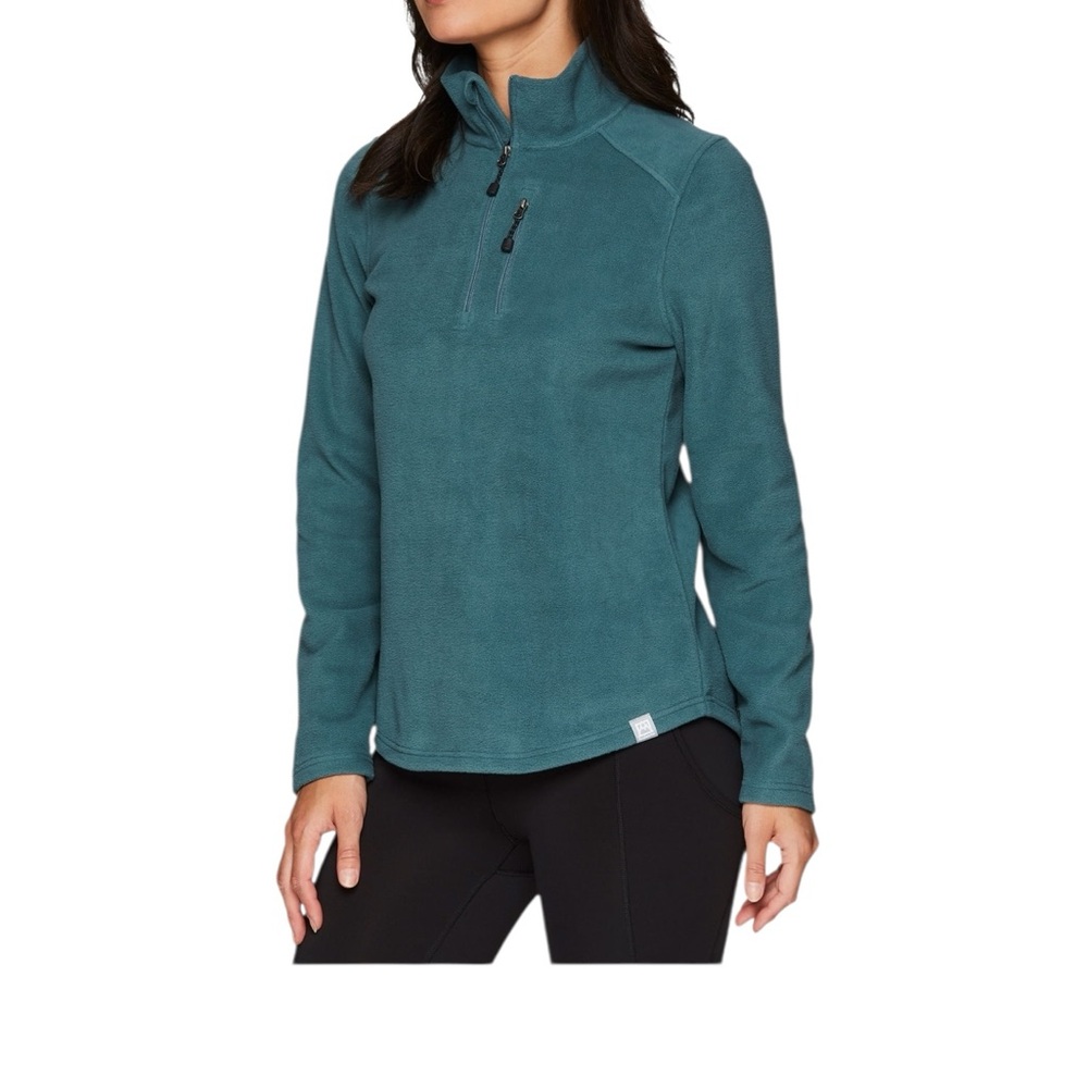 Avalanche Fleece Quarter Zip  Jacket Teal Size Large